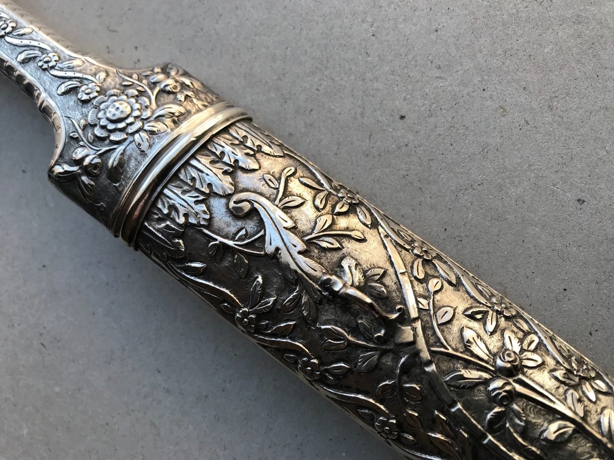 Large Ottoman Silver Dagger-photo-4