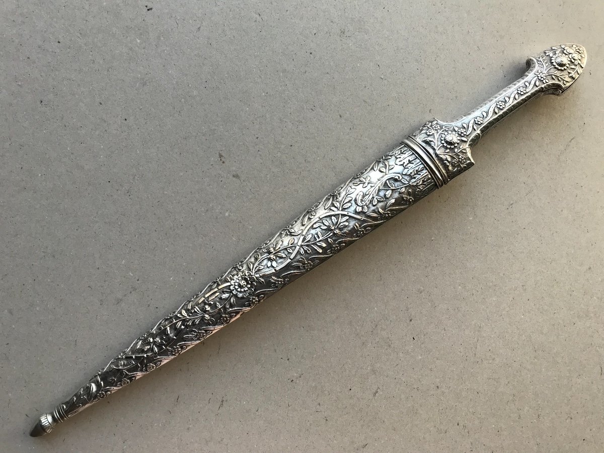 Large Ottoman Silver Dagger-photo-1