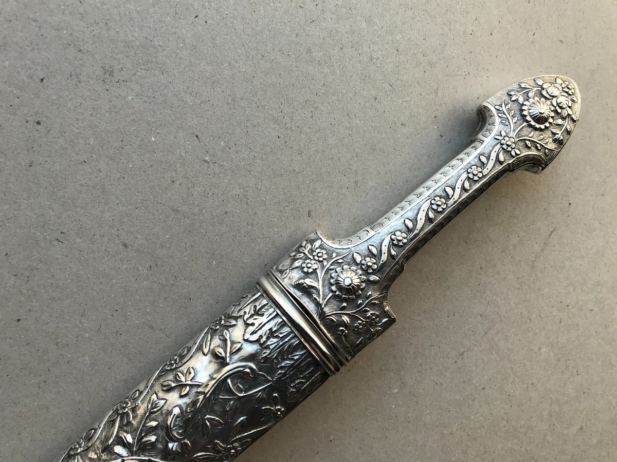 Large Ottoman Silver Dagger-photo-2