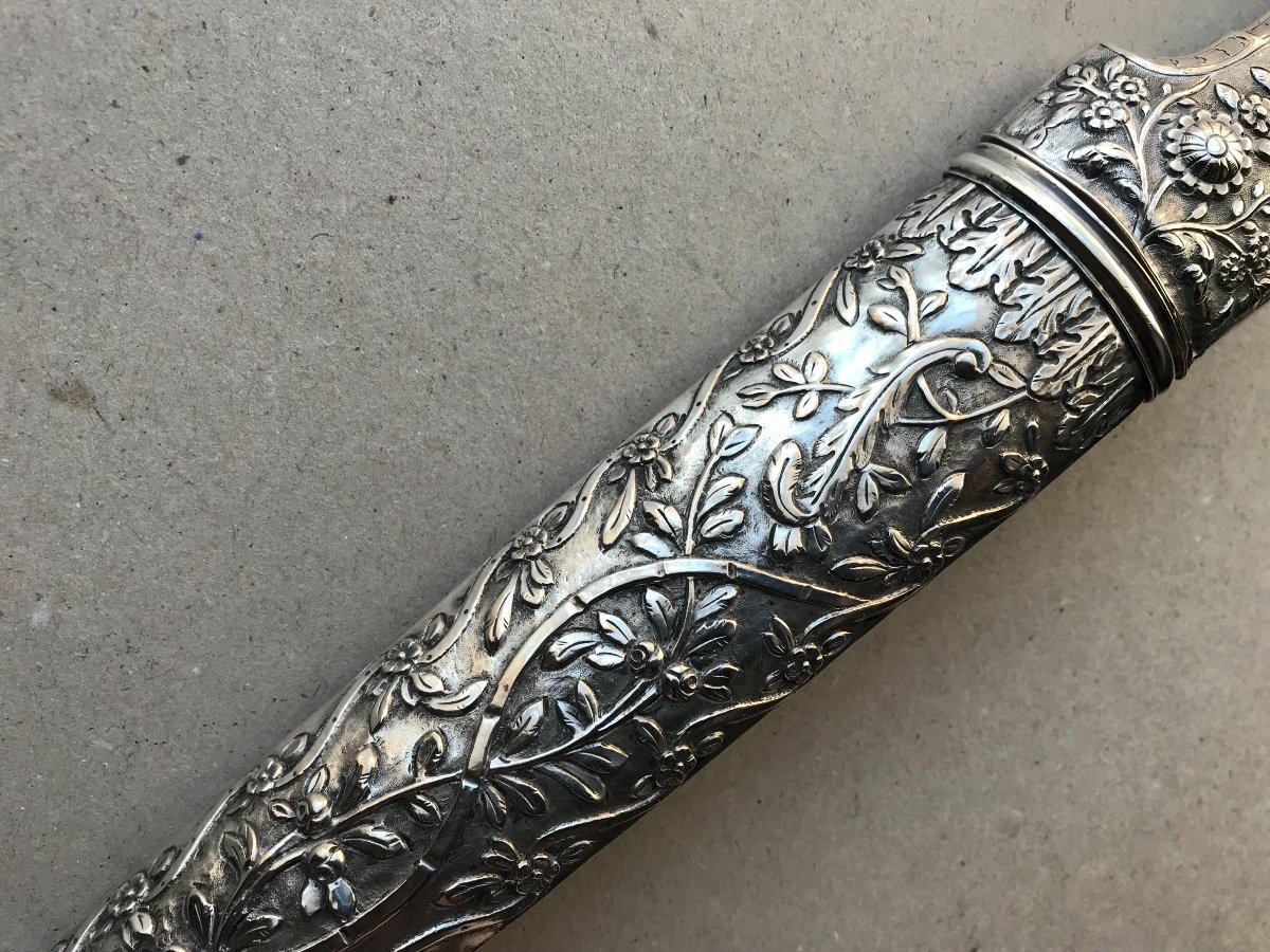 Large Ottoman Silver Dagger-photo-3