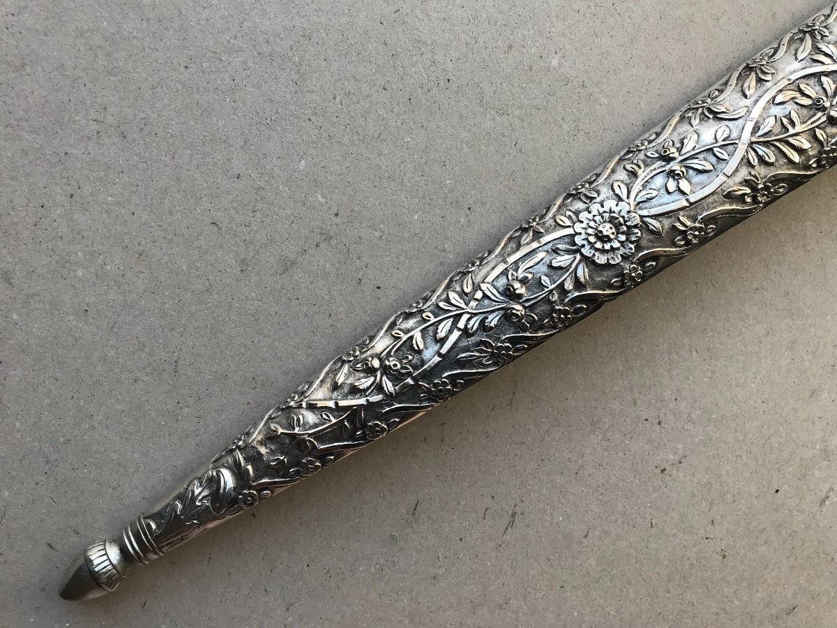 Large Ottoman Silver Dagger-photo-4