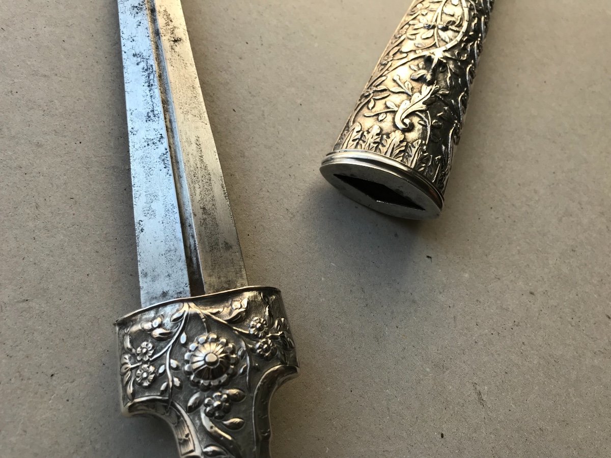 Large Ottoman Silver Dagger-photo-8