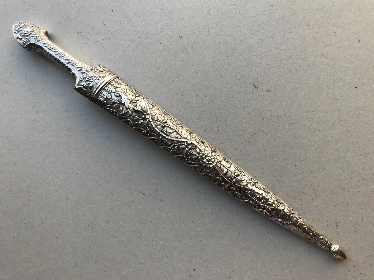 Large Ottoman Silver Dagger