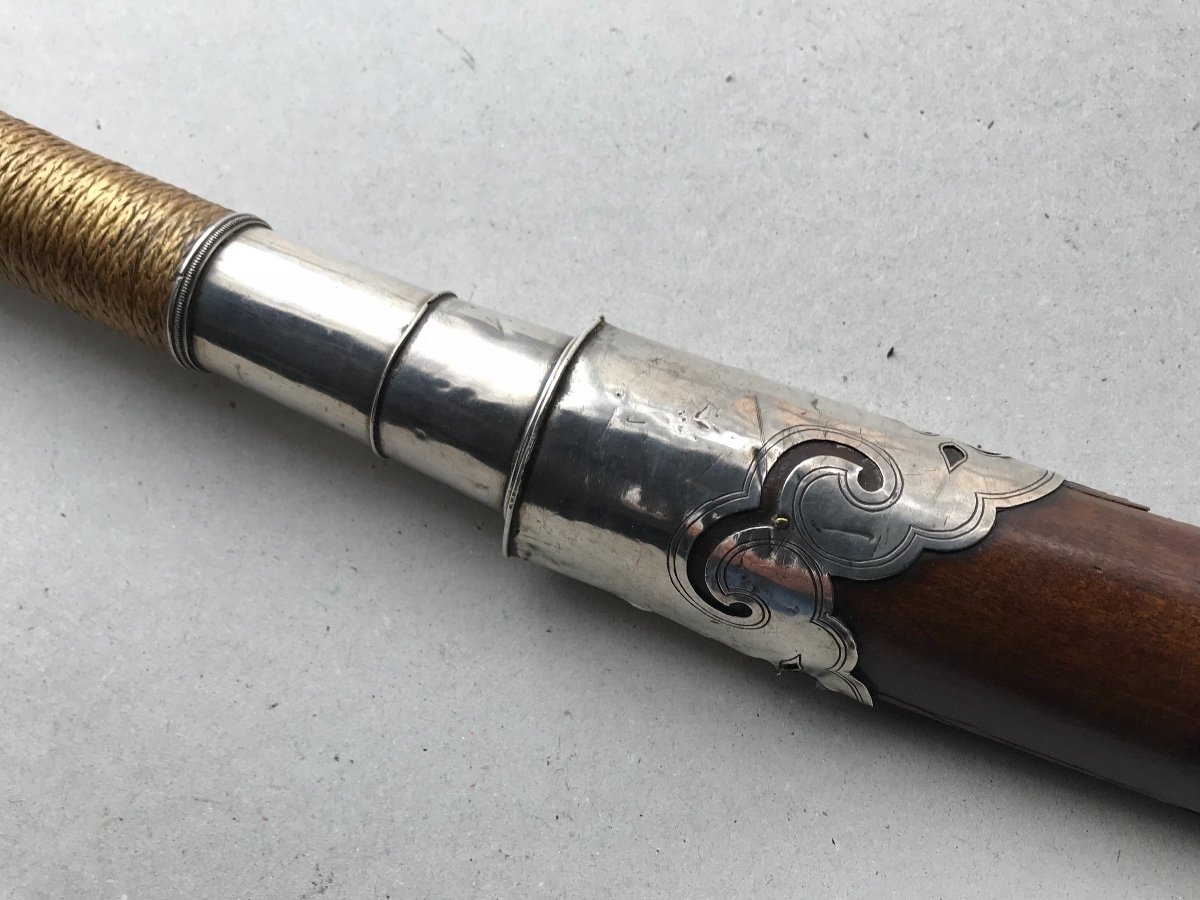 Burmese Silver Dha Sword-photo-8