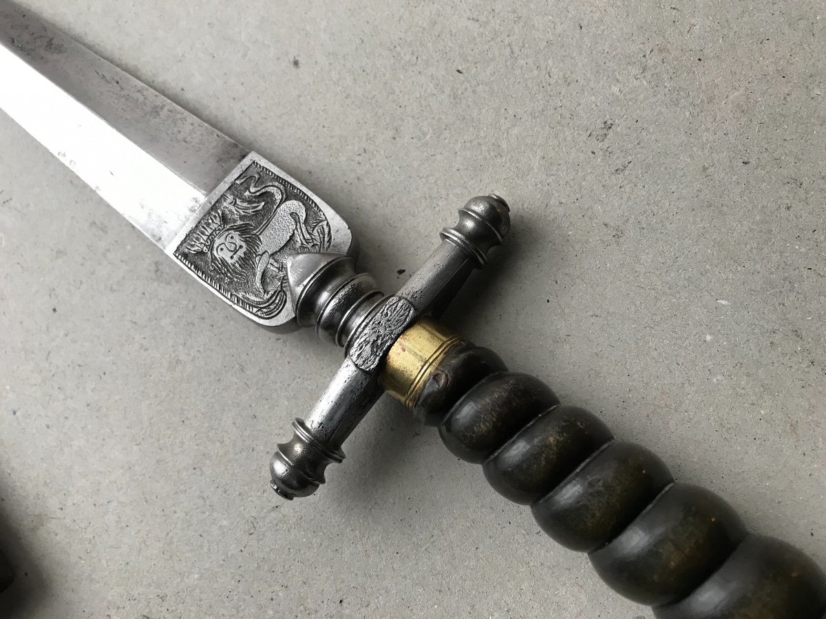  Puissante Dague / couteau De Chasse Italienne -photo-1