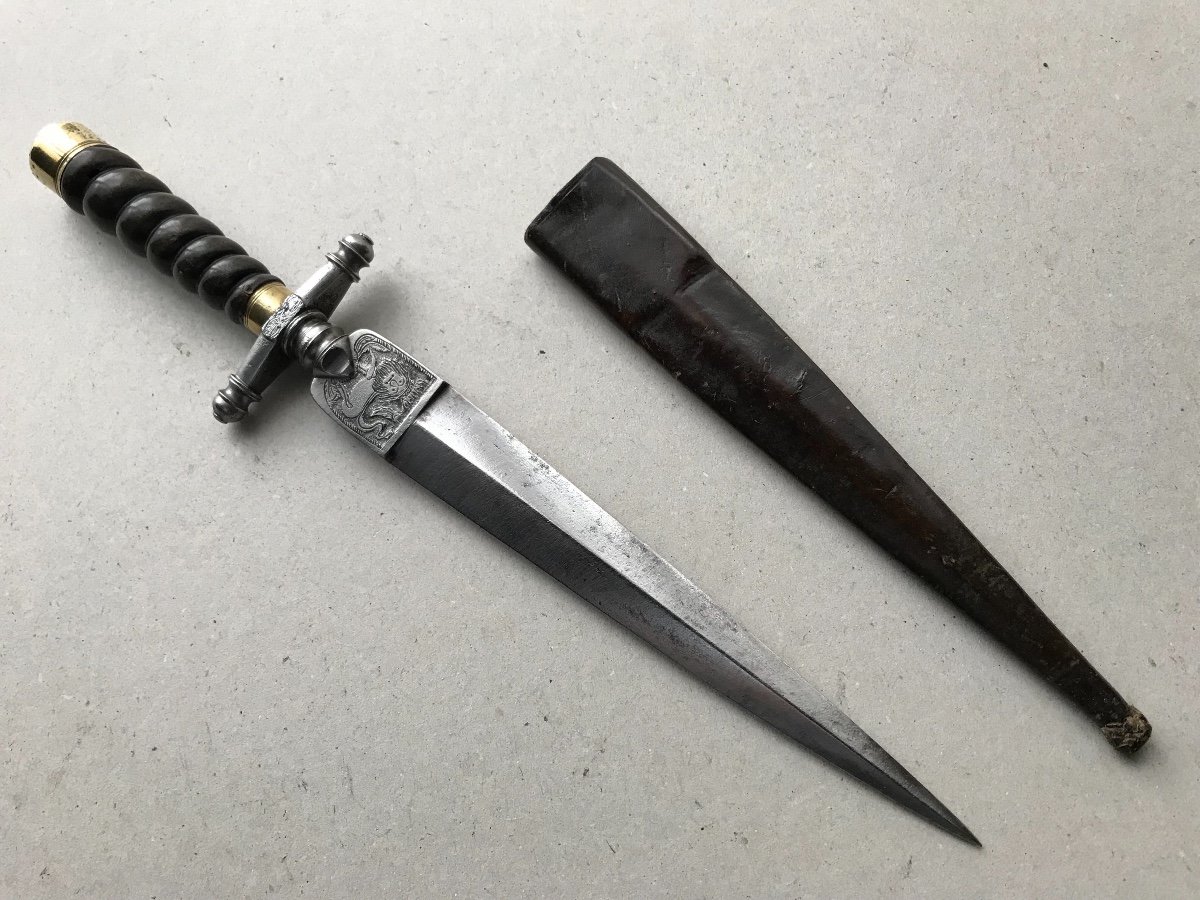  Puissante Dague / couteau De Chasse Italienne 