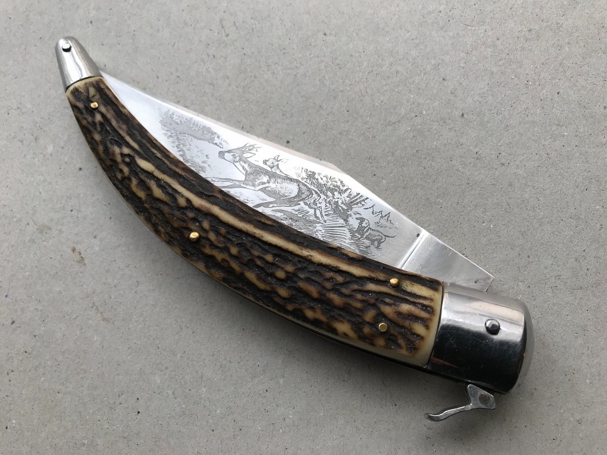 Couteau Pliant Allemand Vintage-photo-3