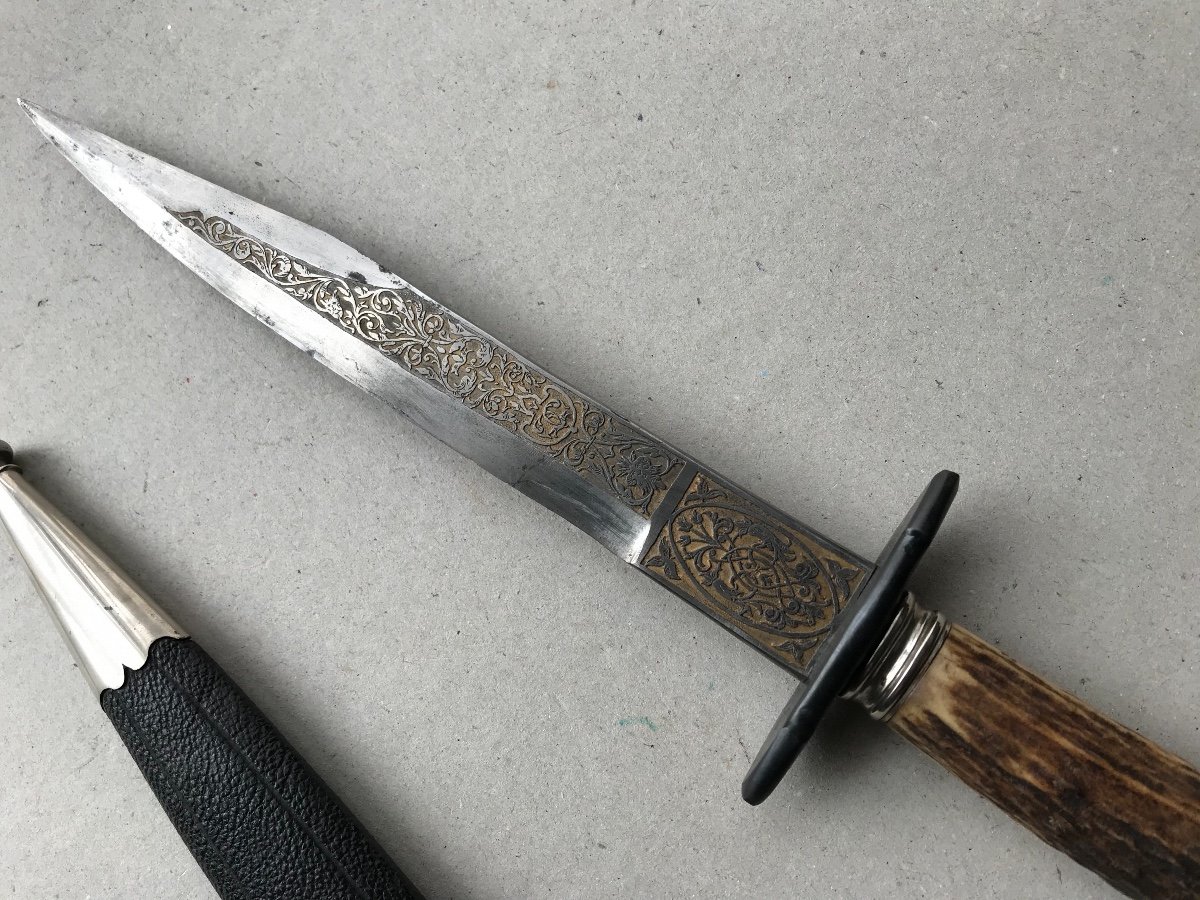 Couteau Bowie Francais Avec Lamme Toledo-photo-1