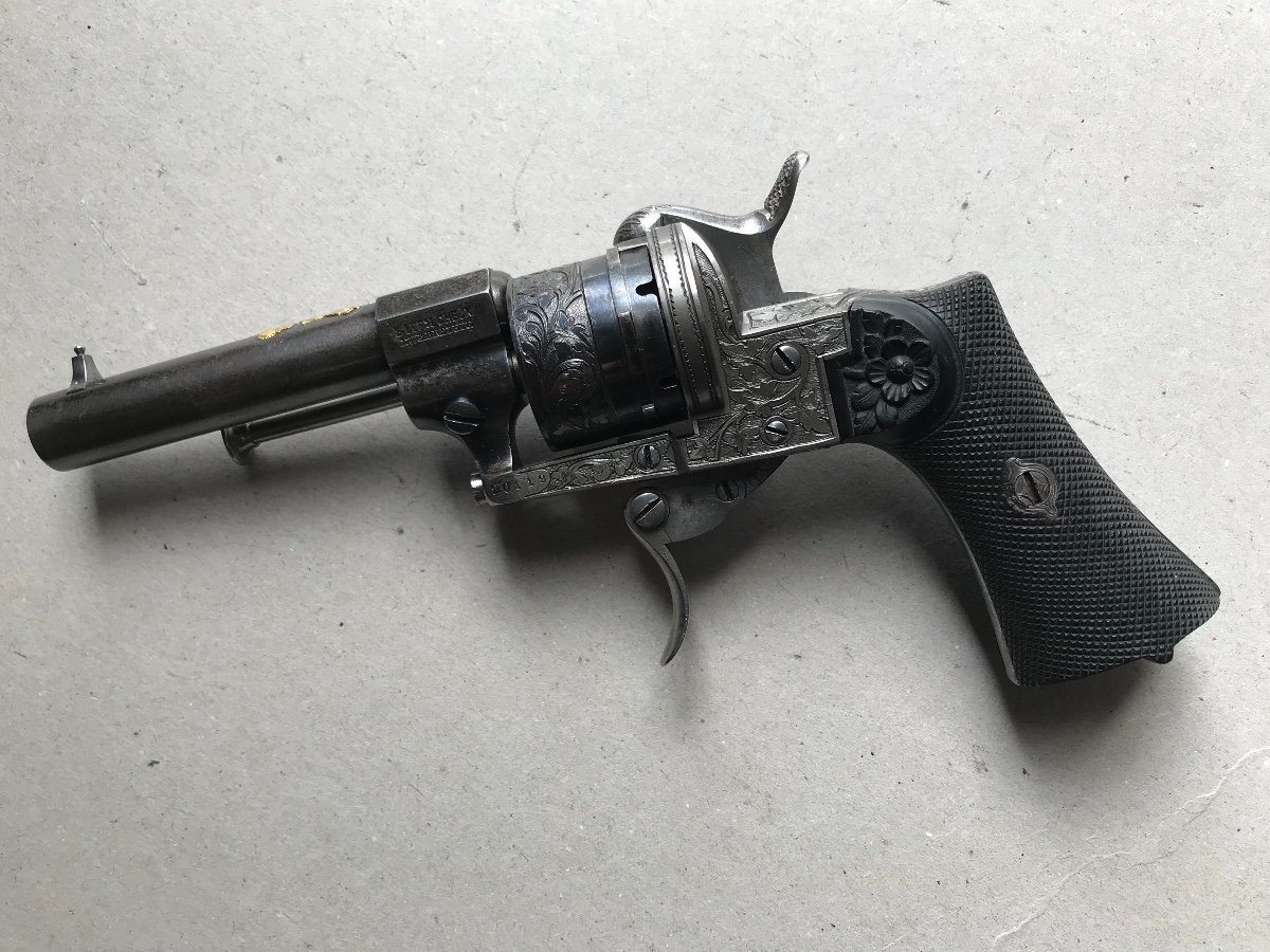 Coffret De Luxe De Petit Pistolet Barillet Lefaucheux-photo-2