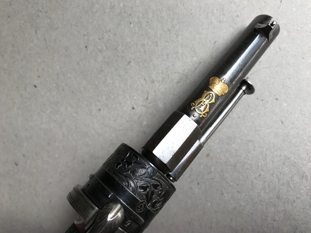 Coffret De Luxe De Petit Pistolet Barillet Lefaucheux-photo-3