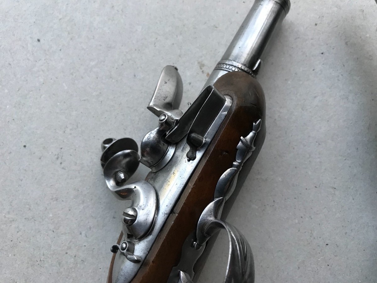 Petite Paire De Pistolets A Silex-photo-4