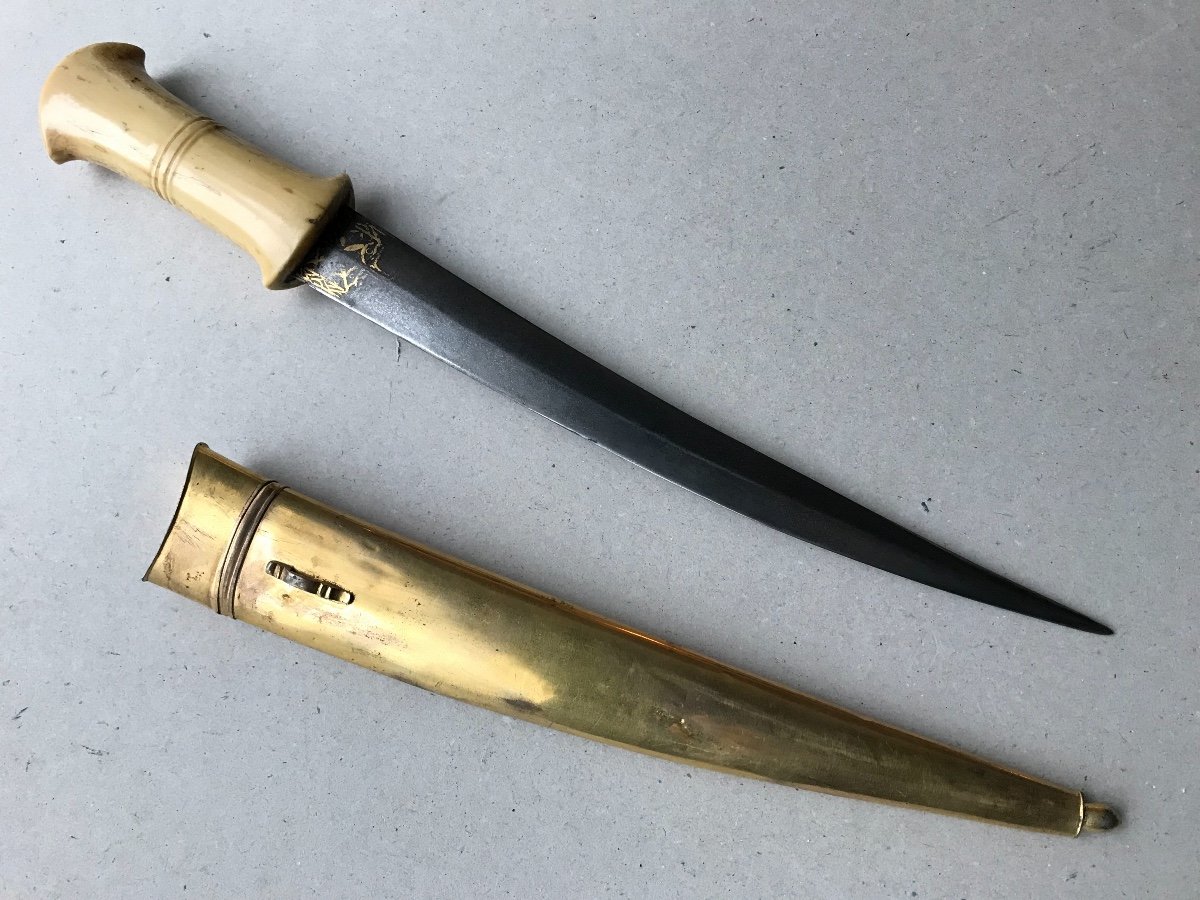 Ottoman Silver Gilt Dagger / Knife-photo-3