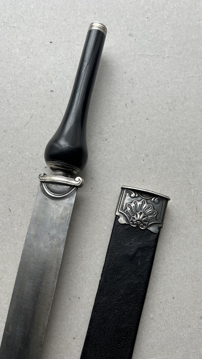 French Silver Dagger Transformable To Plug Bayonet-photo-4