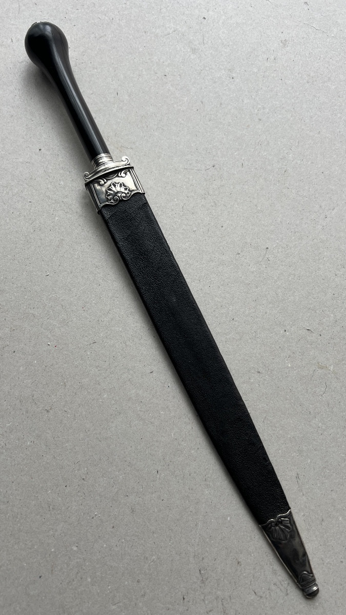 French Silver Dagger Transformable To Plug Bayonet