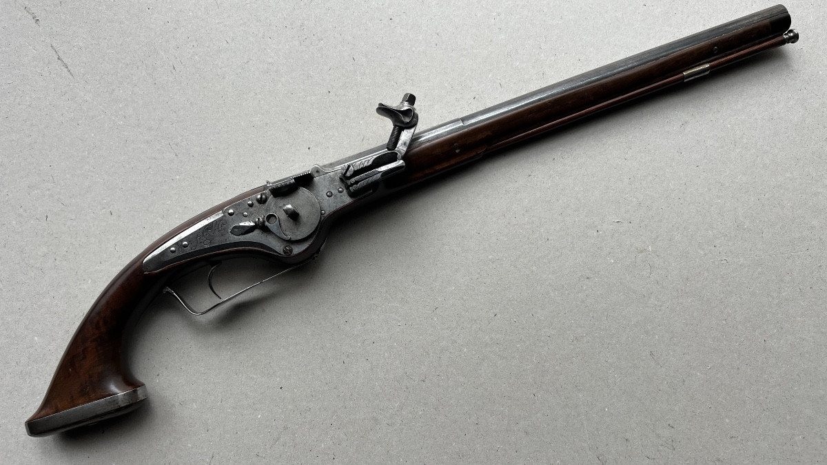 pistolet militaire a rouet de P.J.Klett