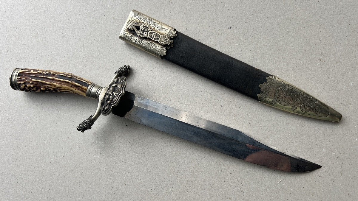 dague / couteau Bowie de luxe allemand-photo-3