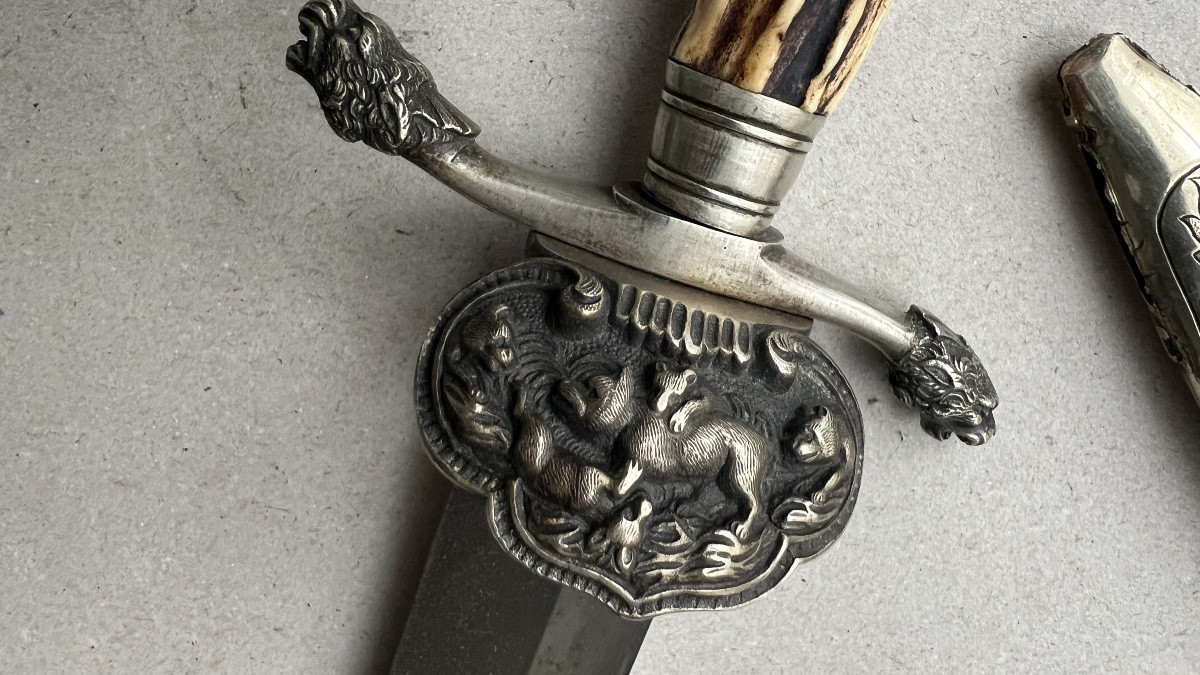 dague / couteau Bowie de luxe allemand-photo-3