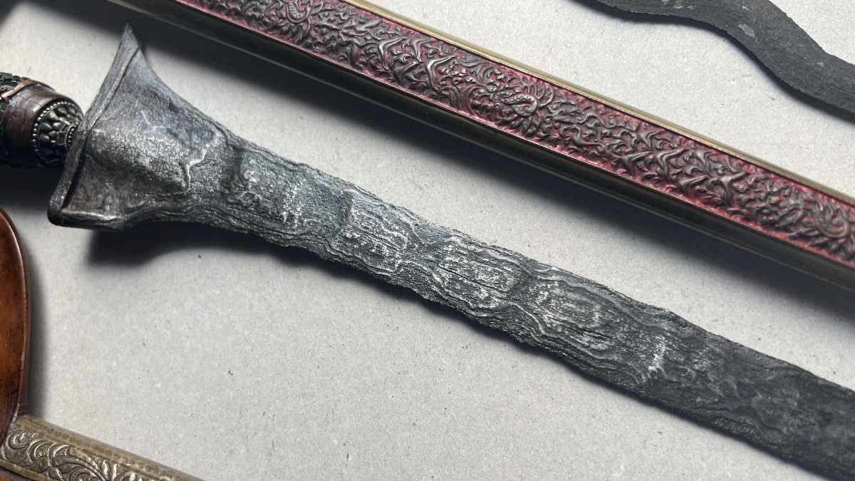 Set Of 5  Indonesian Kris Daggers-photo-3