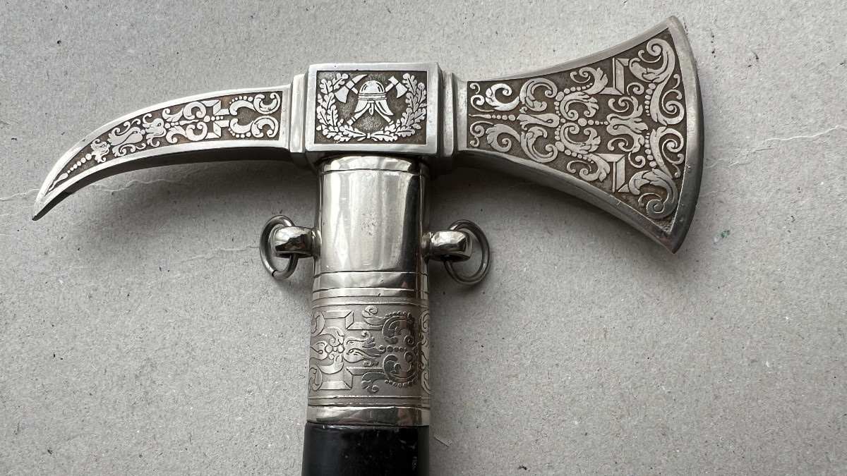 German Luxury Firefighter's Axe In 3/4 Proportion-photo-1