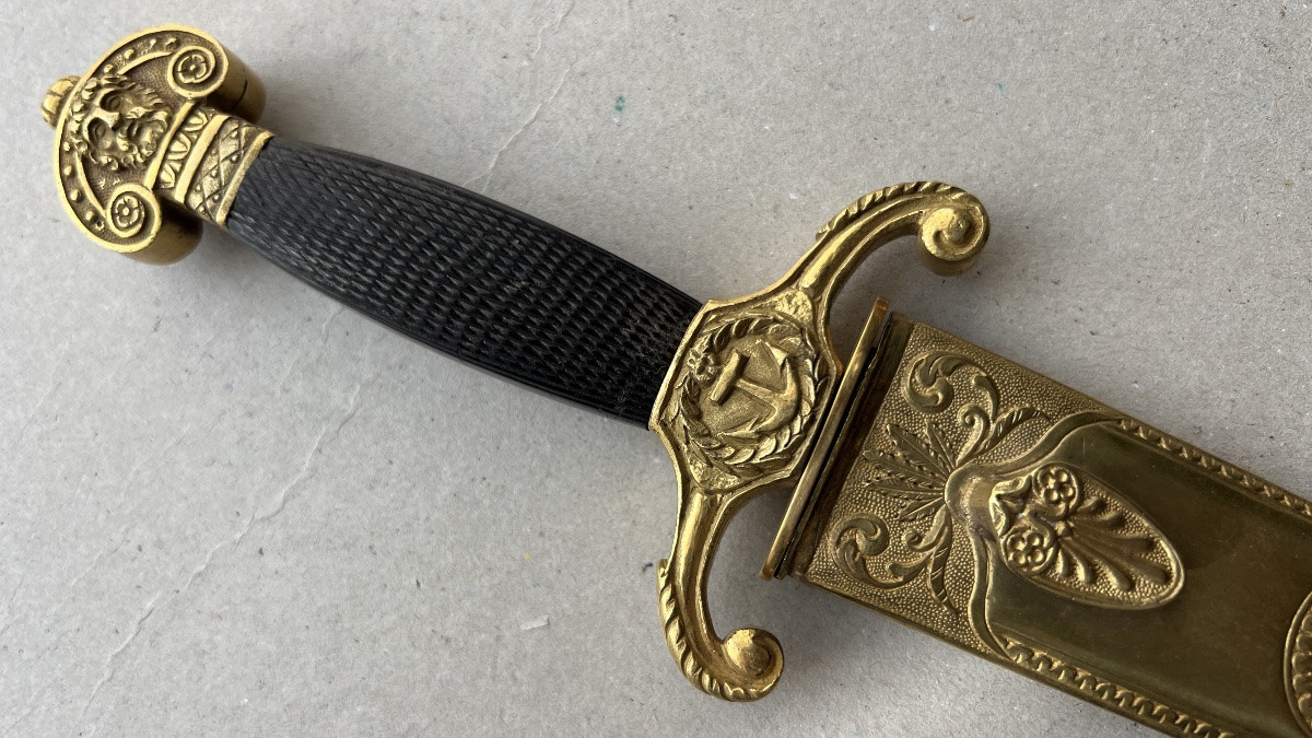 French Deluxe Naval Officers Dagger -photo-2