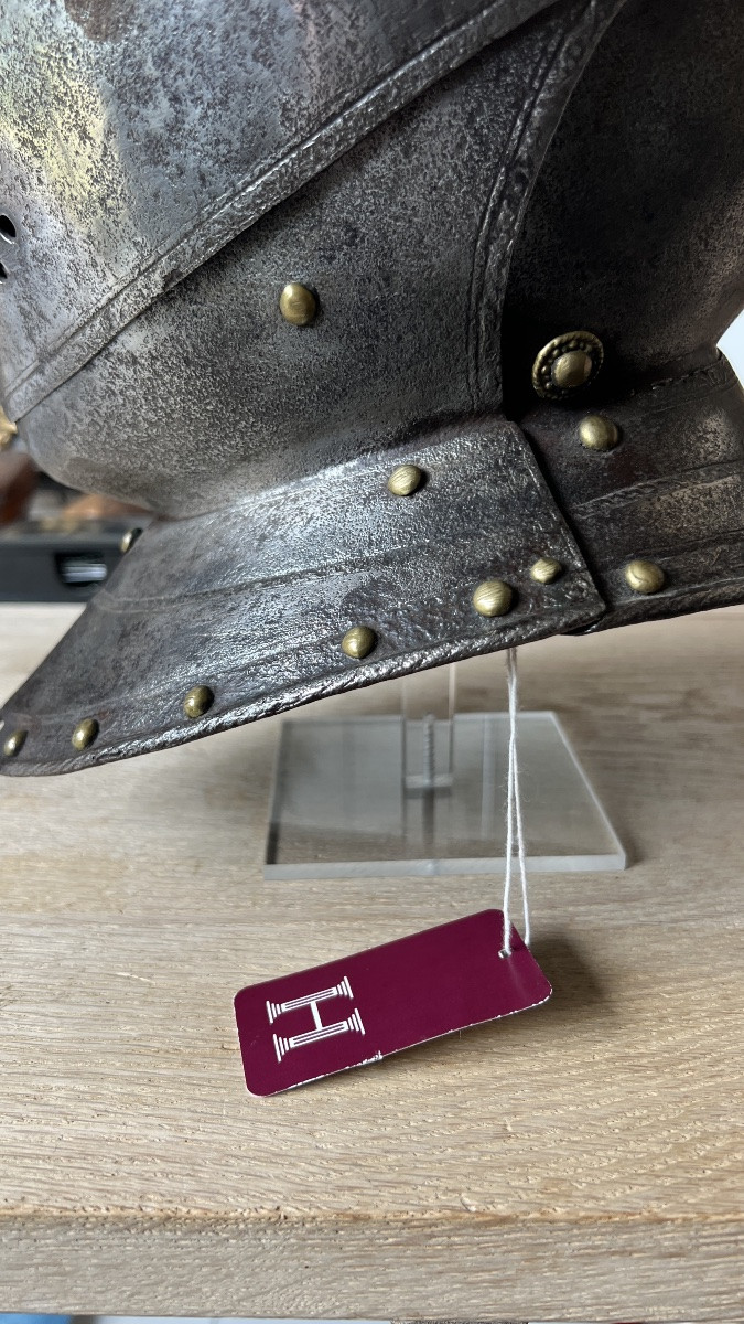 Armet / Casque de cavalier français du 16 ieme-photo-7