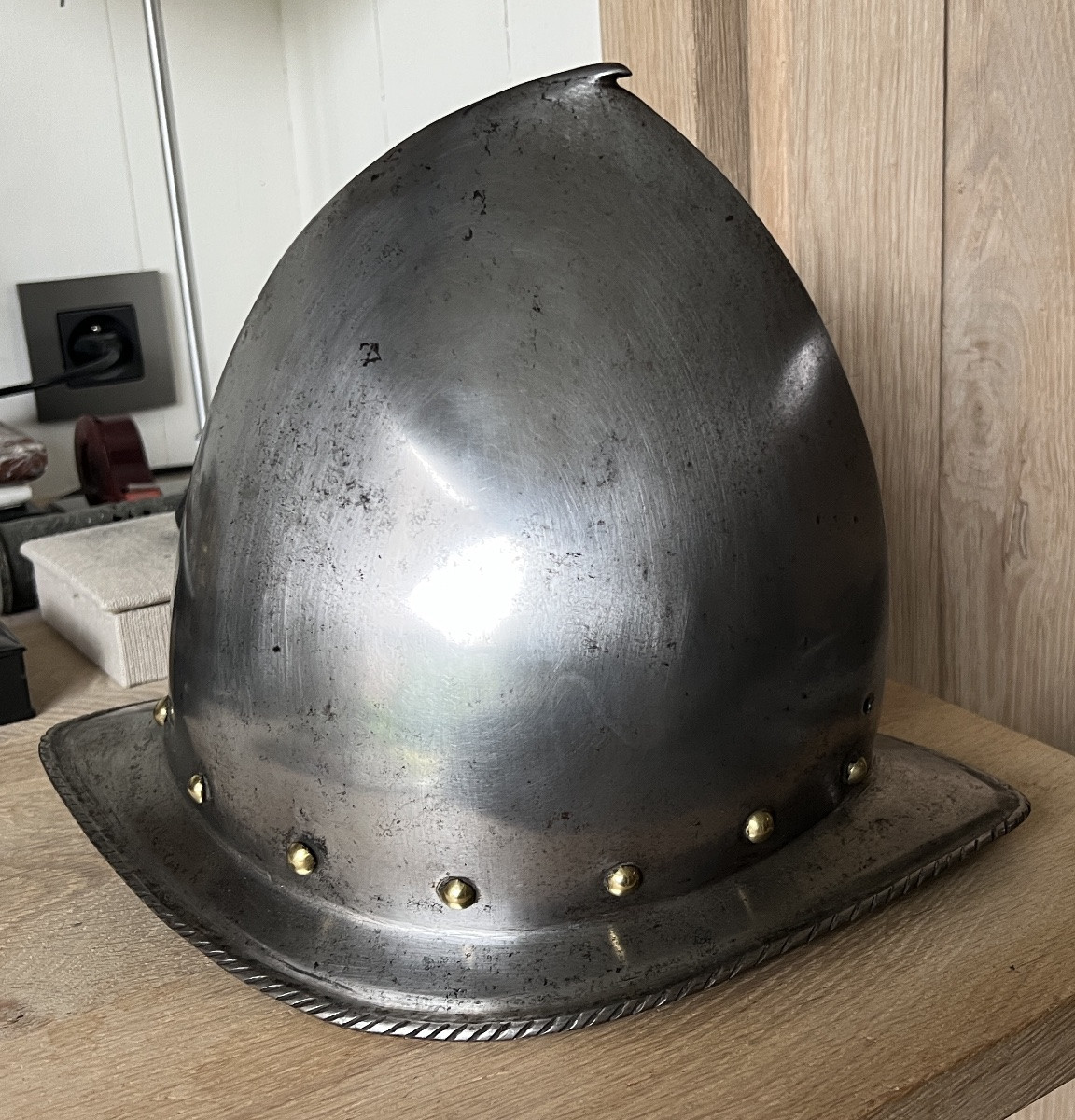 casque cabasset morion de haut modèle-photo-3