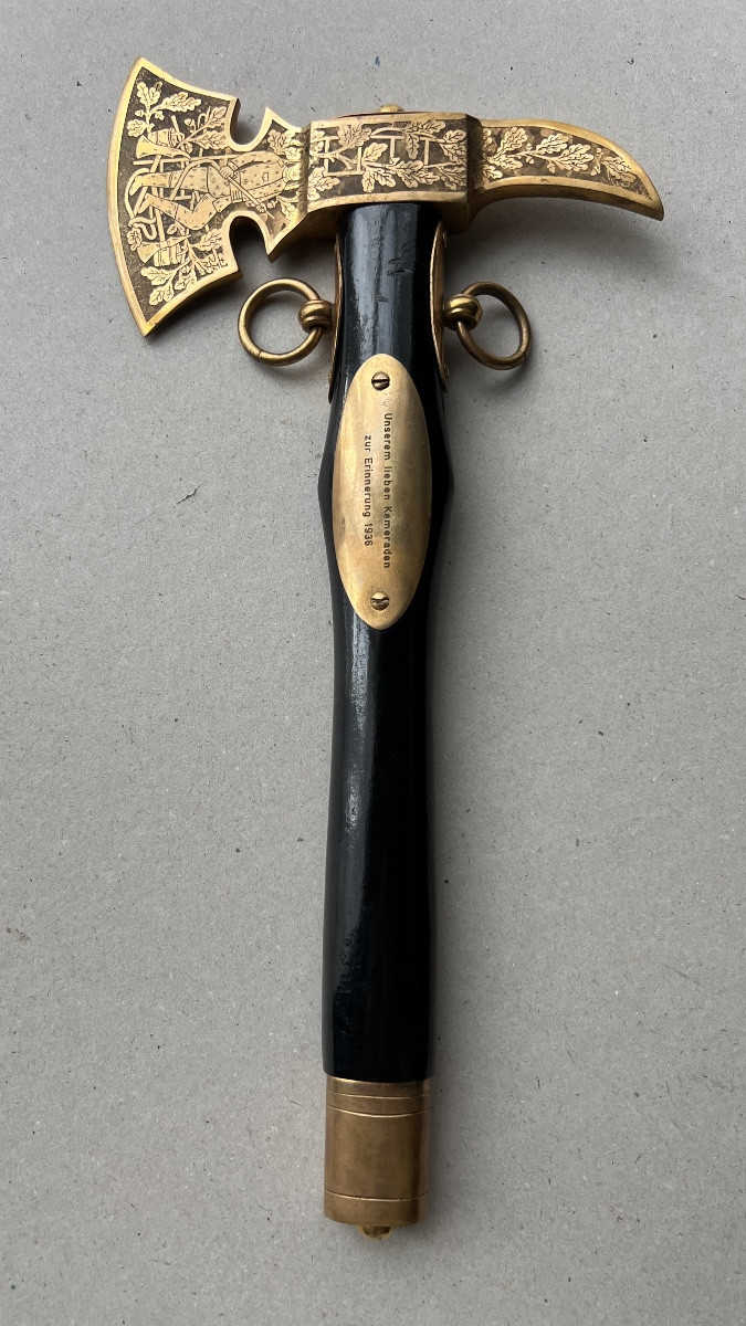 German Officer's Parade Fireman's Axe 1936