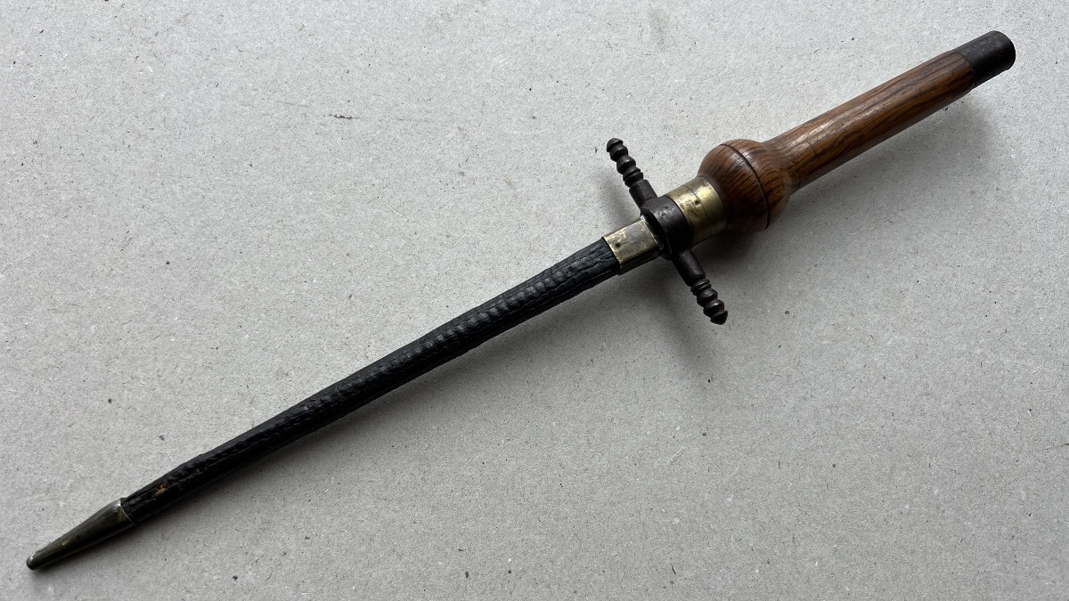 stylet dague baionnette a bouchon allemande de 1700-photo-2