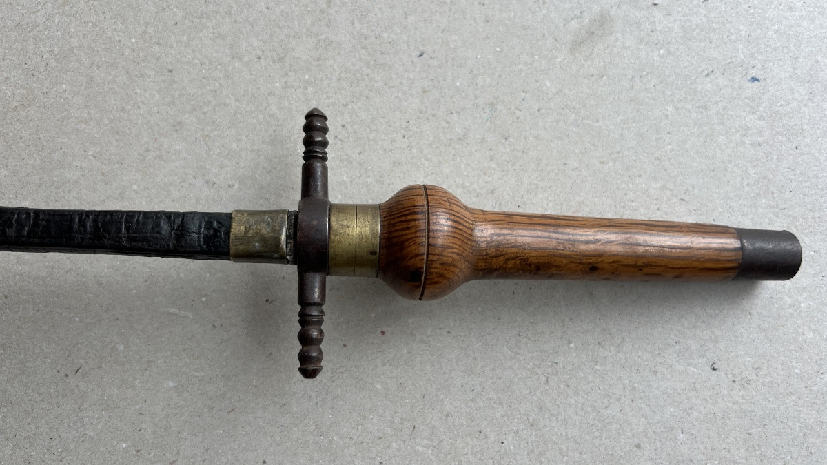 stylet dague baionnette a bouchon allemande de 1700-photo-3