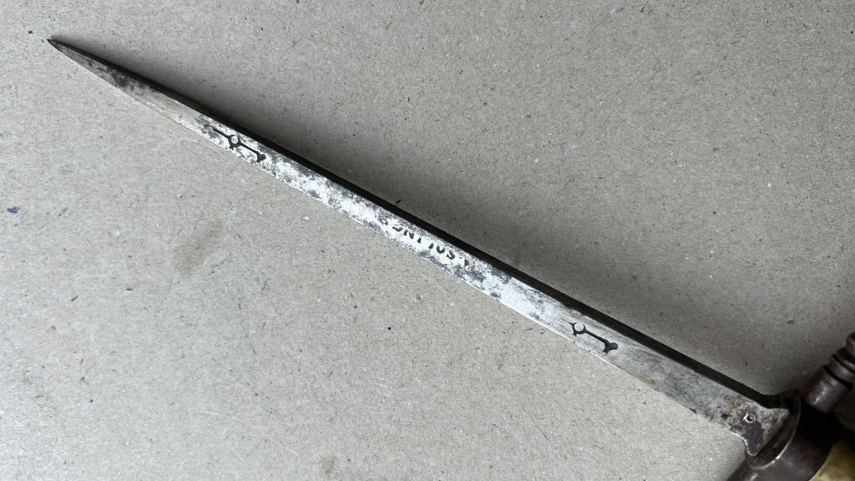 stylet dague baionnette a bouchon allemande de 1700-photo-2