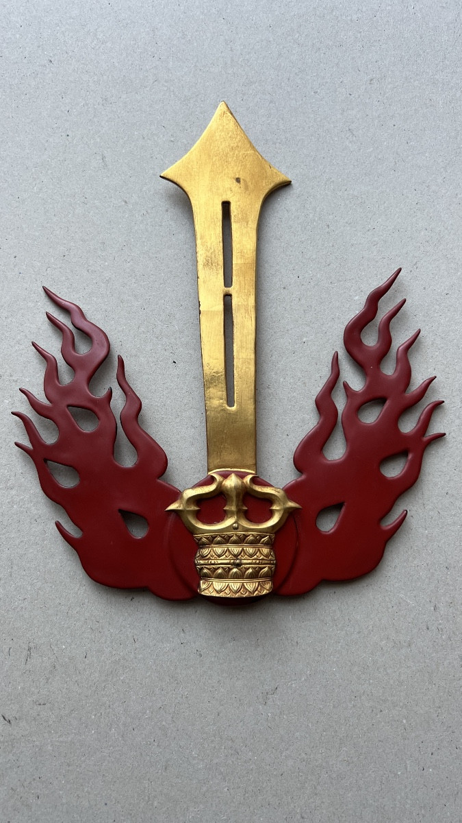 grand maedate pour casque de samurai