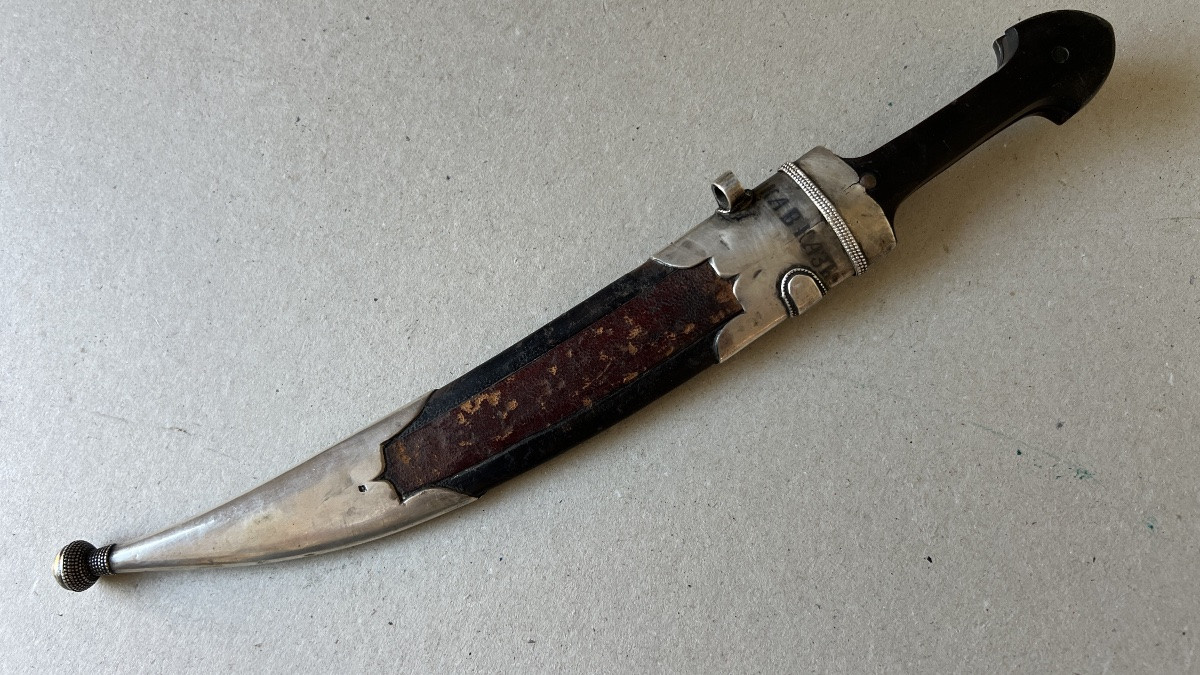 Petit kindjahl en argent niellé-photo-4