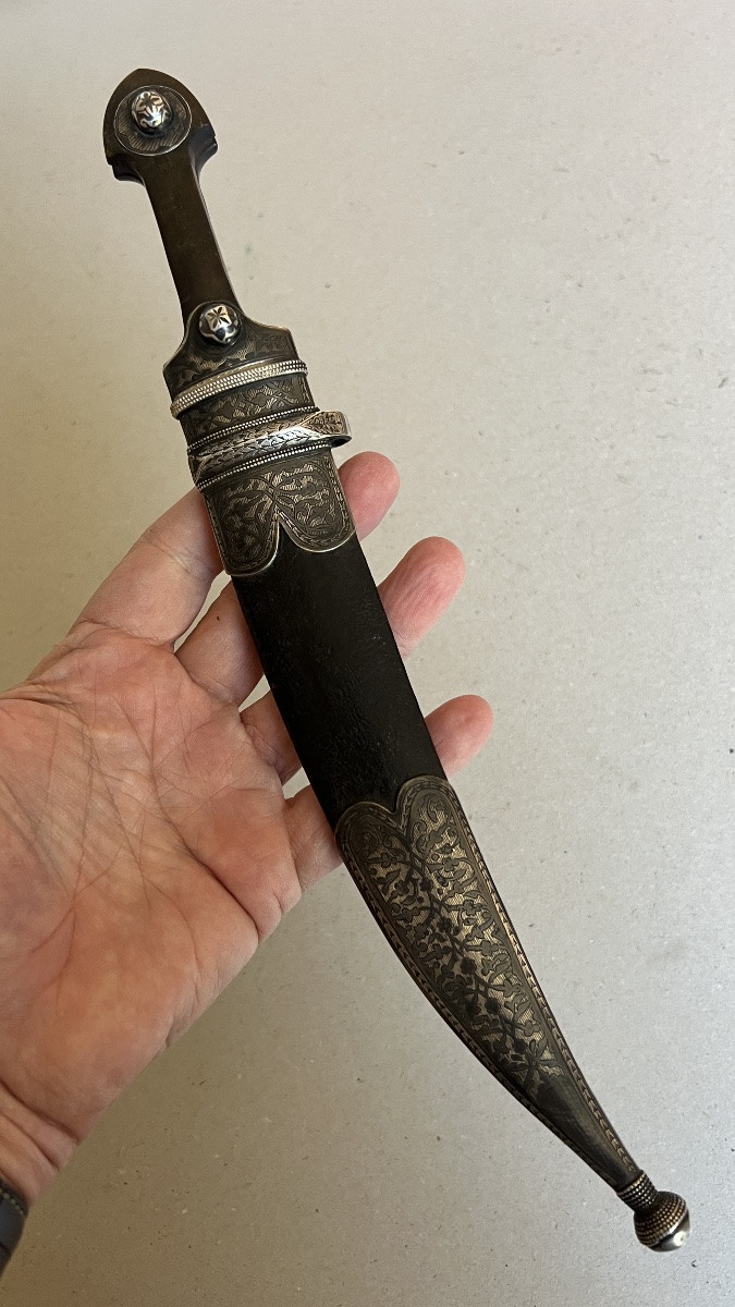 Petit kindjahl en argent niellé-photo-5