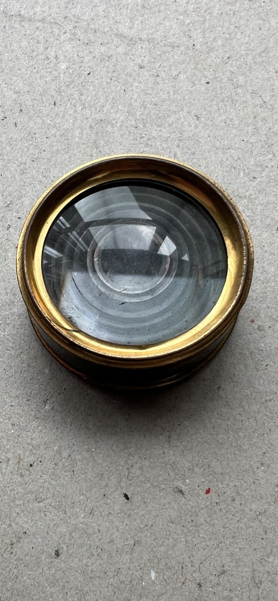 Small Spyglass In Gilded Copper-photo-4