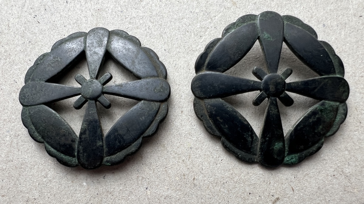Shakudo Kamon For Samurai Helmet