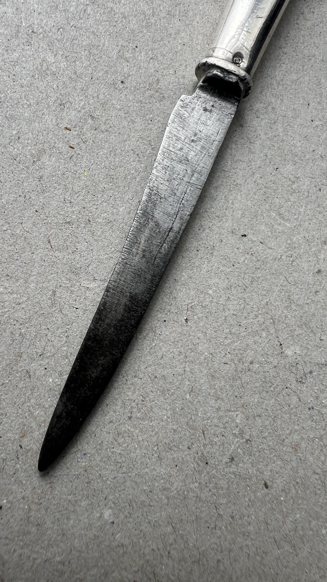 petit couteau en argent pour fumeur -photo-2