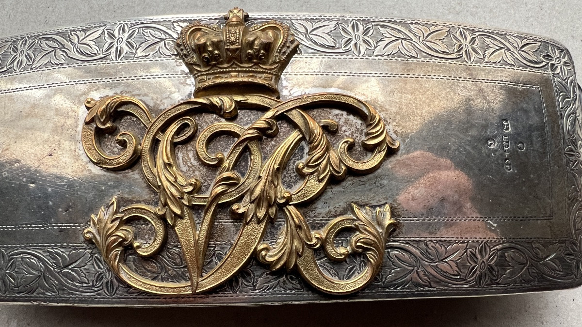 boite cartouchière en argent pour officier anglais-photo-4