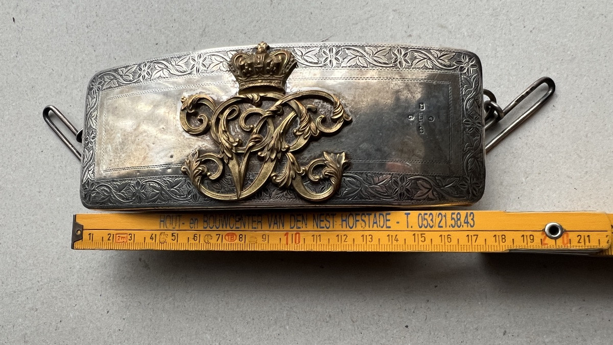 boite cartouchière en argent pour officier anglais-photo-7