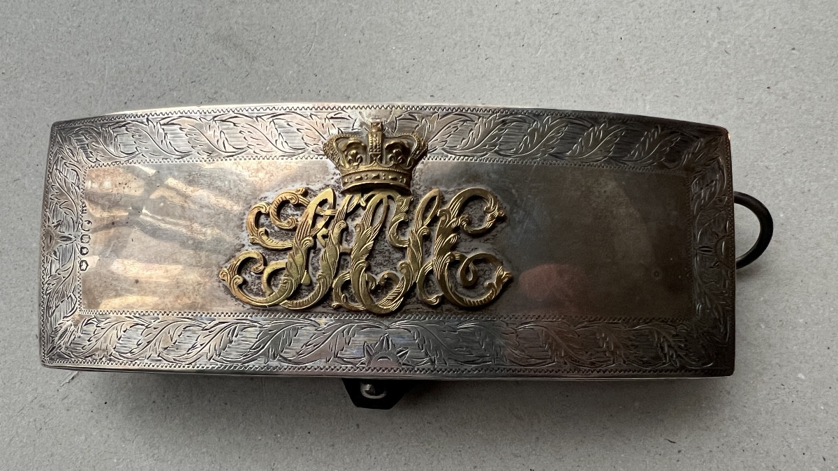 boite cartouchière en argent pour officier anglais
