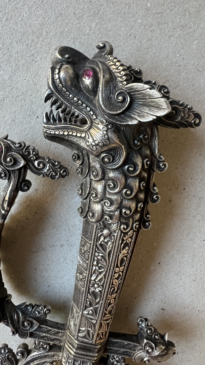 Silver Ceylon Castanets Short Sword - Dagger-photo-1