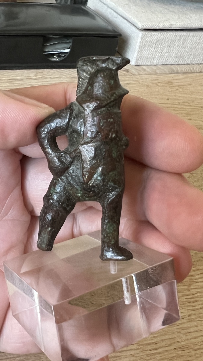 Roman Bronze Statue Of A Gladiator-photo-2
