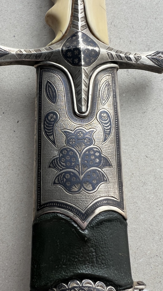 sabre argent niellé oriental style karabela-photo-3
