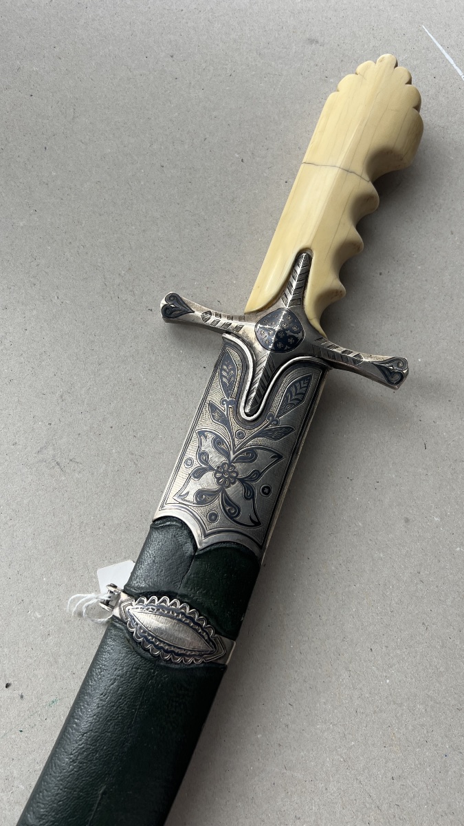 sabre argent niellé oriental style karabela-photo-1