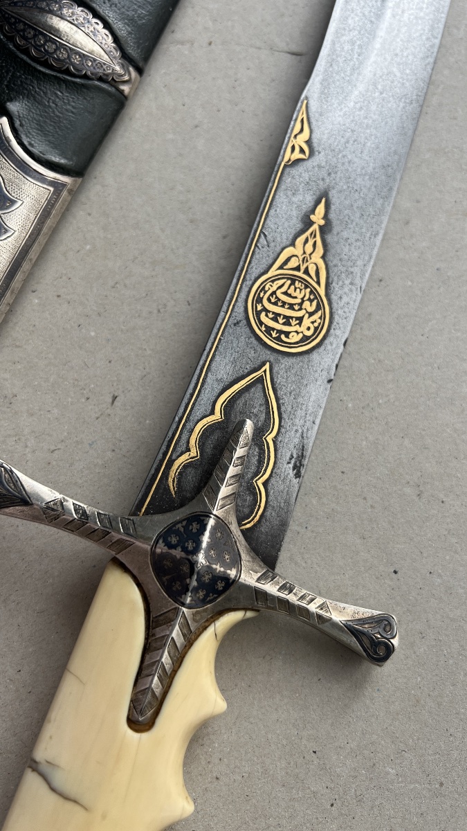sabre argent niellé oriental style karabela-photo-5