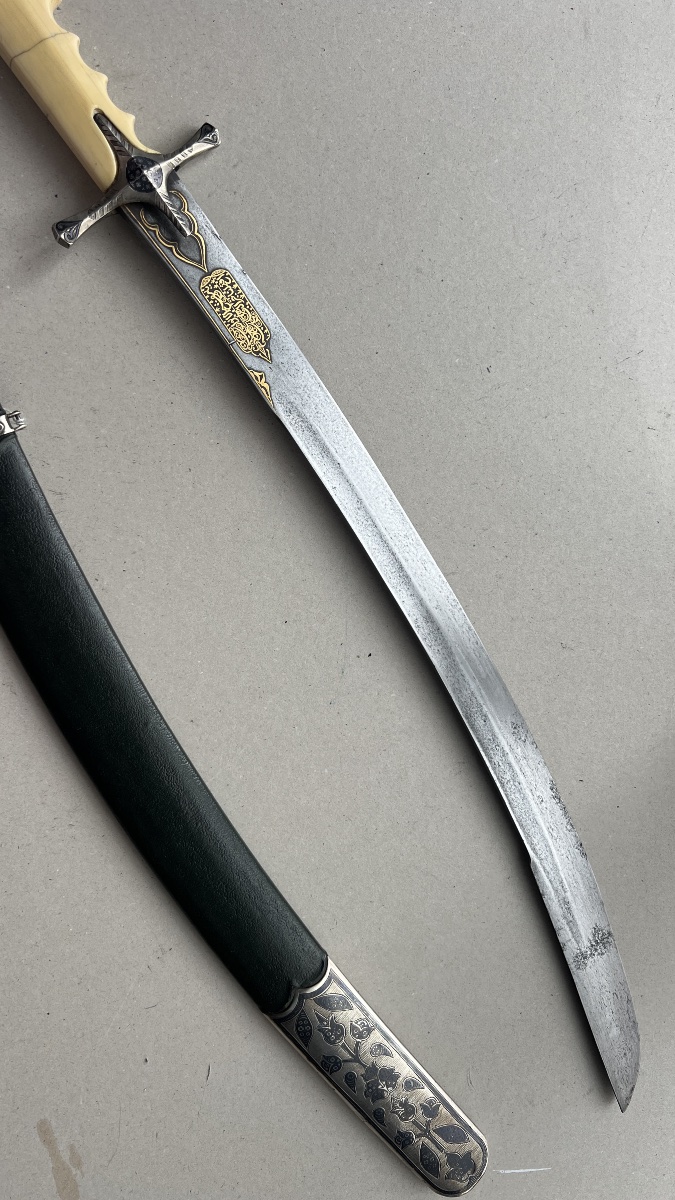 sabre argent niellé oriental style karabela-photo-6