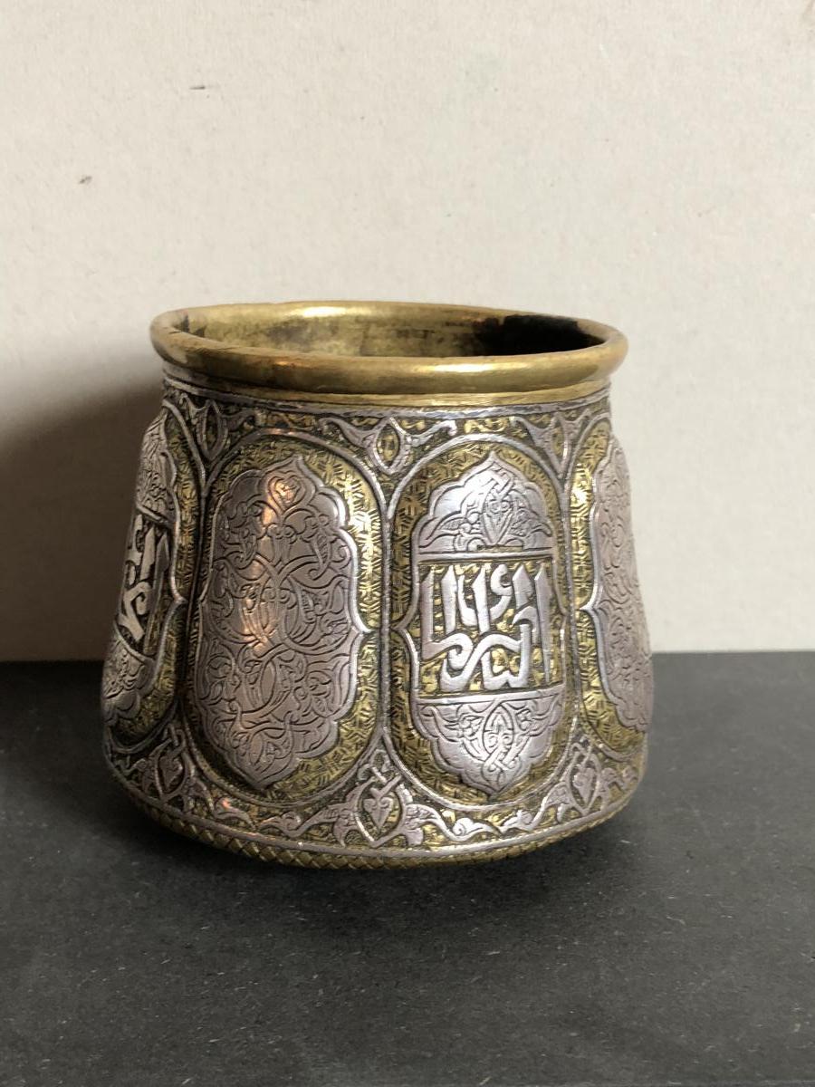Iranian Jar Copper And Silver-photo-2