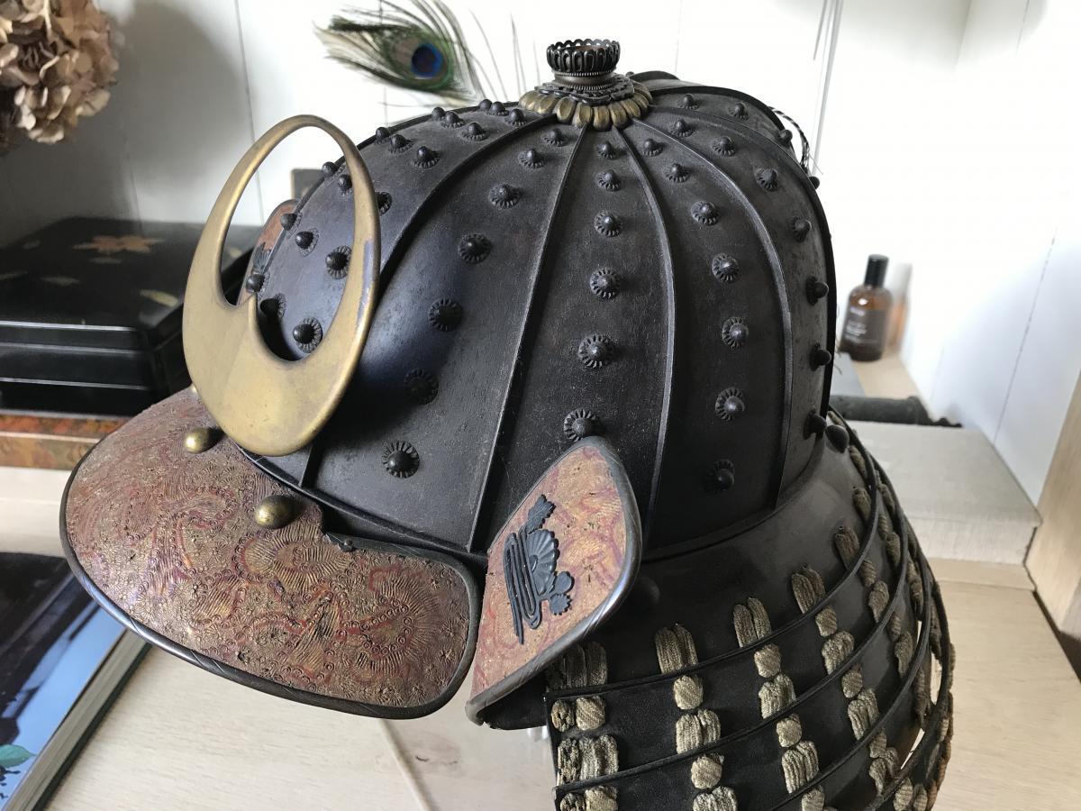 Casque Samurai Kaga kabuto-photo-1