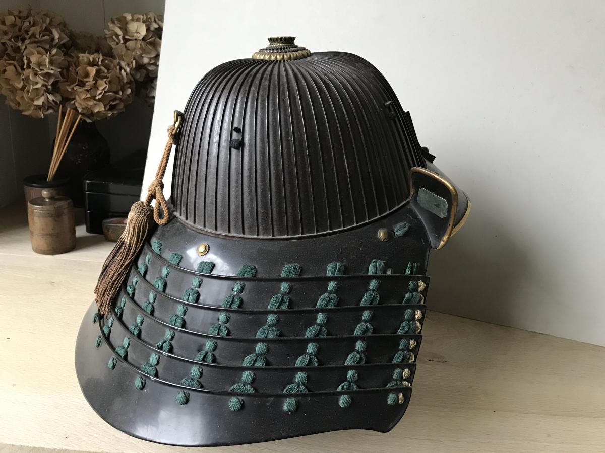 Helmet Samurai Suji Bashi 62 Plates Saotome Kabuto-photo-2