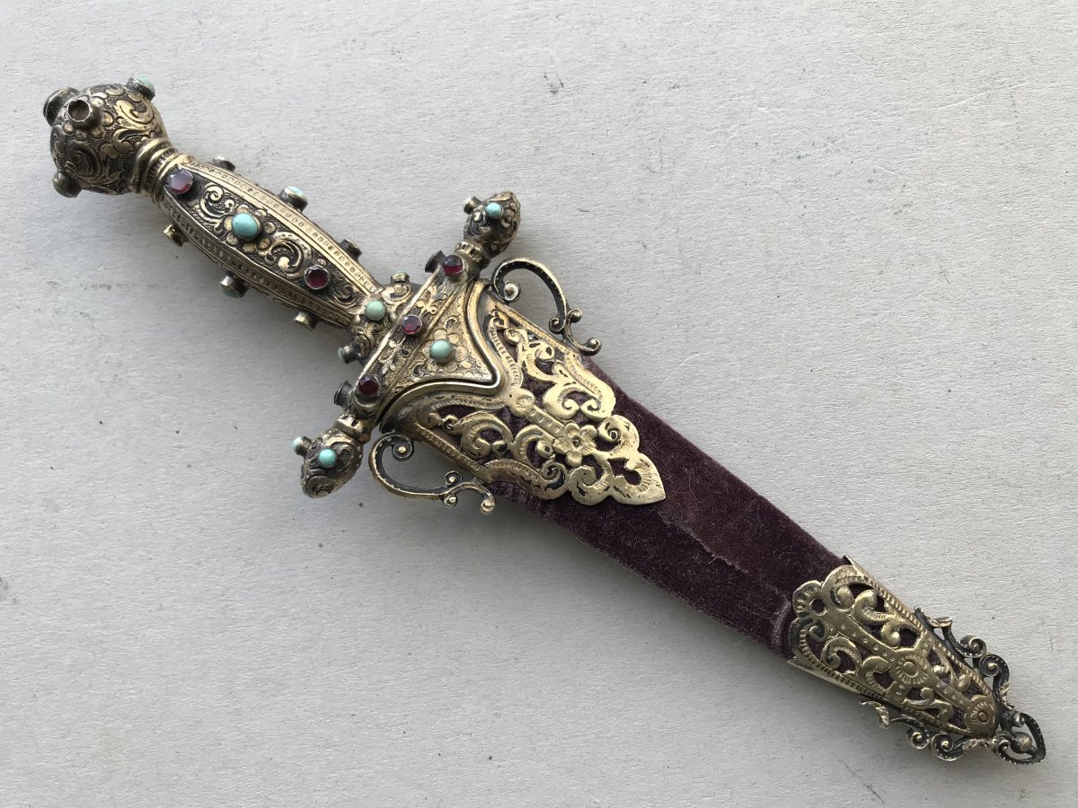 Petite Dague Maconnique en vermeil-photo-4