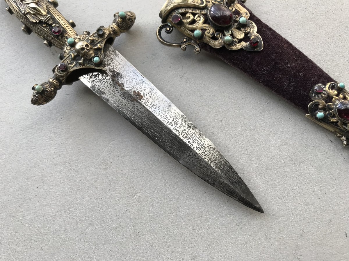 Petite Dague Maconnique en vermeil-photo-2